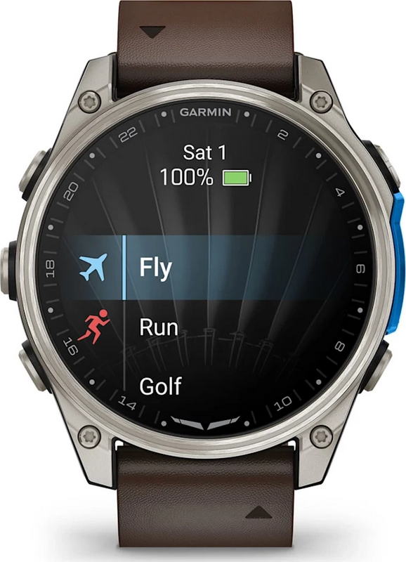 Смарт-годинник Garmin D2 Mach 2 47mm Titanium w. Oxford Brown Leather Band (010-02904-30/31) - фото 6 Смарт-годинник Garmin D2 Mach 2 47mm Titanium w. Oxford Brown Leather Band (010-02904-30/31) - фото 6