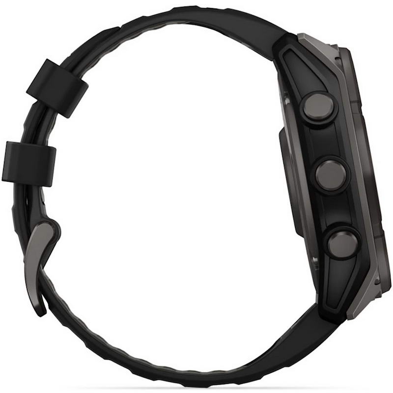 Смарт-годинник Garmin Fenix 8 51mm Solar Sapphire Carbon Gray DLC Titanium w. Black/Pebble Gray S. Band (010-02907-10/11) - фото 3 Смарт-годинник Garmin Fenix 8 51mm Solar Sapphire Carbon Gray DLC Titanium w. Black/Pebble Gray S. Band (010-02907-10/11) - фото 3