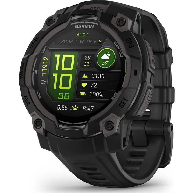 Смарт-часы Garmin Instinct 3 45mm AMOLED Black with Black Silicone Band (010-02936-40) (UA)