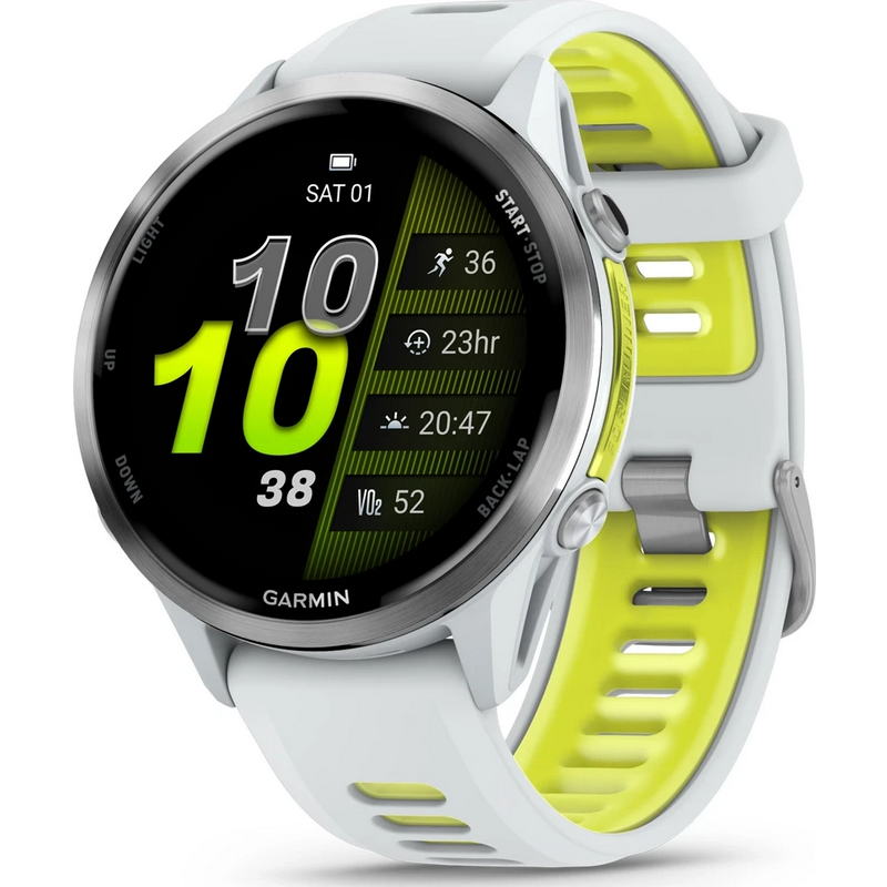 Смарт-годинник Garmin Forerunner 970 Titanium w. Whitestone Case and Whitestone/T. Amp Yellow Band (010-02969-11) Смарт-годинник Garmin Forerunner 970 Titanium w. Whitestone Case and Whitestone/T. Amp Yellow Band (010-02969-11)