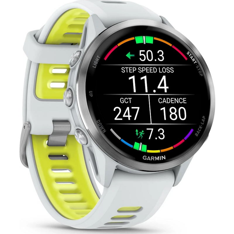 Смарт-годинник Garmin Forerunner 970 Titanium w. Whitestone Case and Whitestone/T. Amp Yellow Band (010-02969-11) - фото 2 Смарт-годинник Garmin Forerunner 970 Titanium w. Whitestone Case and Whitestone/T. Amp Yellow Band (010-02969-11) - фото 2
