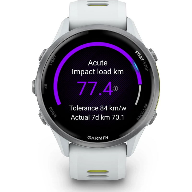 Смарт-годинник Garmin Forerunner 970 Titanium w. Whitestone Case and Whitestone/T. Amp Yellow Band (010-02969-11) - фото 3 Смарт-годинник Garmin Forerunner 970 Titanium w. Whitestone Case and Whitestone/T. Amp Yellow Band (010-02969-11) - фото 3