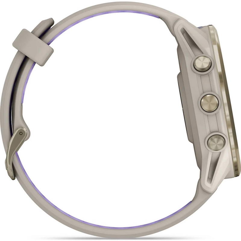 Смарт-годинник Garmin Forerunner 970 Soft Gold Titanium with French Grey Case and French Grey/Translucent Indigo Band (010-02969-12) - фото 3