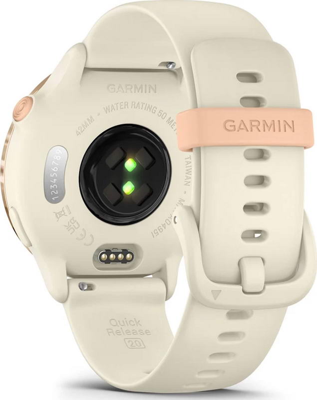 Смарт-годинник Garmin Vivoactive 6 Metallic Pink Dawn with Bone Silicone Band (010-02985-05) - фото 5