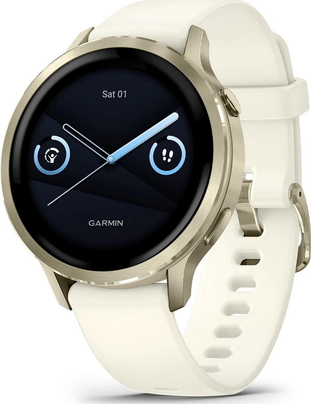 Смарт-часы Garmin Venu 4 41 mm Lunar Gold with Bone Silicone Band (010-03013-00)
