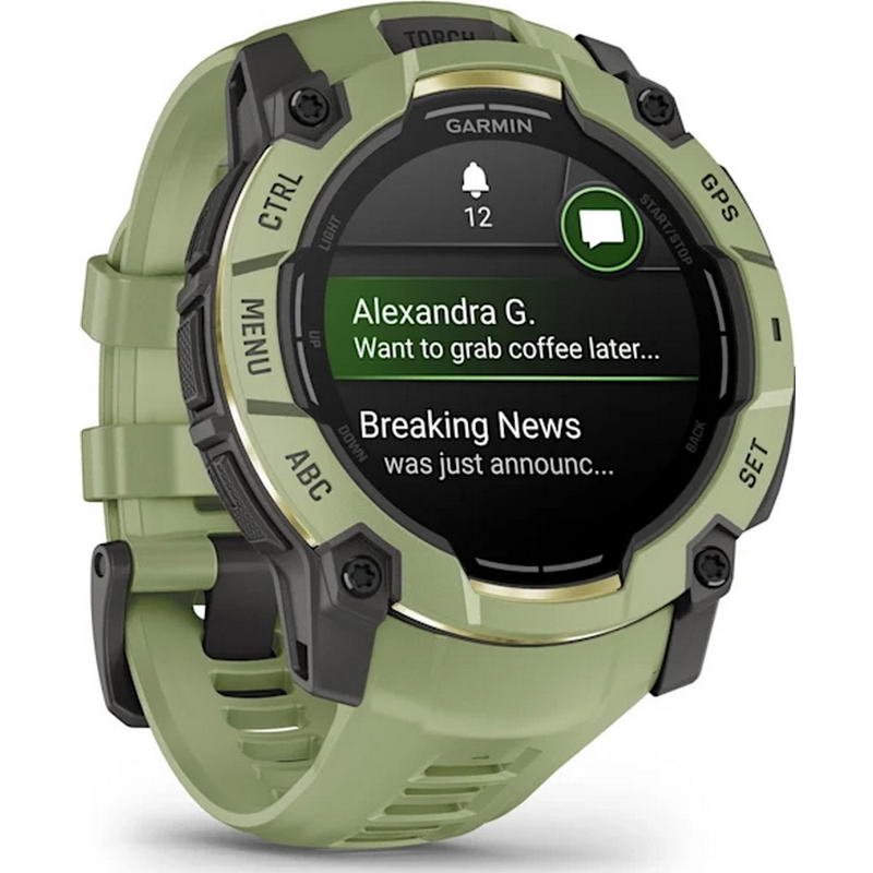 Смарт-годинник Garmin Instinct 3 50mm AMOLED Fern Green with Fern Green Band (010-03020-02)