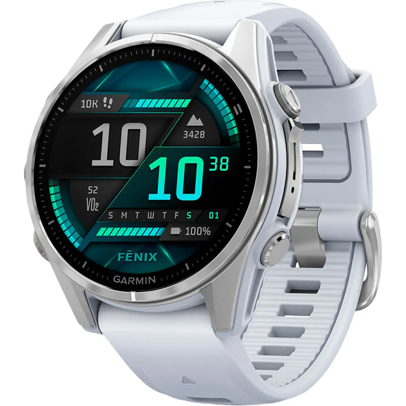 Смарт-годинник Garmin Fenix 8 AMOLED Silver (010-02903-00/06) (UA)