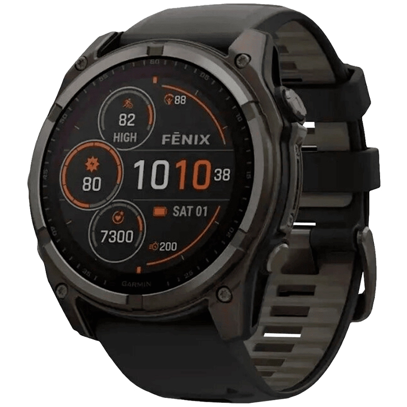 Смарт-годинник Garmin Fenix 8 Sapphire Solar Carbon Gray DLC Titanium (010-02907-10/11/70) UA