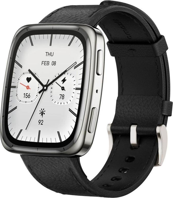 Смарт-годинник Amazfit Active 2 Square Black Leather (W2440GL3N)