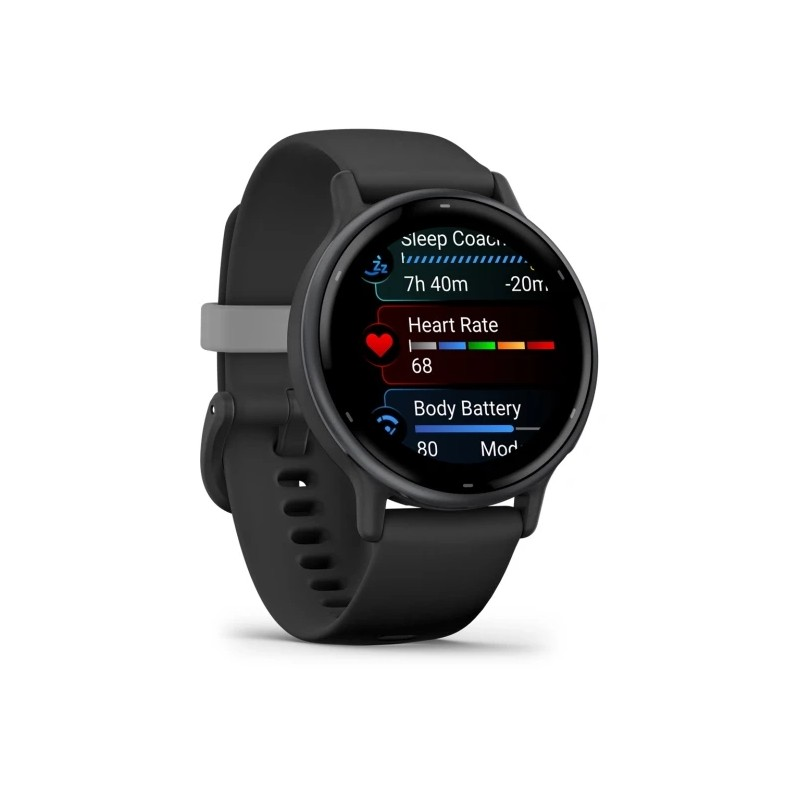 Смарт-годинник Garmin vivoactive 5 Slate Aluminum Bezel with Black Case and Silicone Band (010-02862-10/50) - фото 1