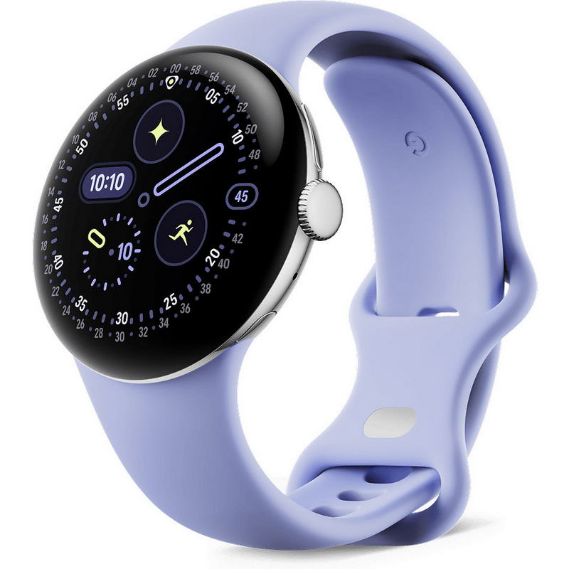 Смарт-годинник Google Pixel Watch 4 41mm Wi-Fi Polished Silver Aluminum case / Iris Active Band
