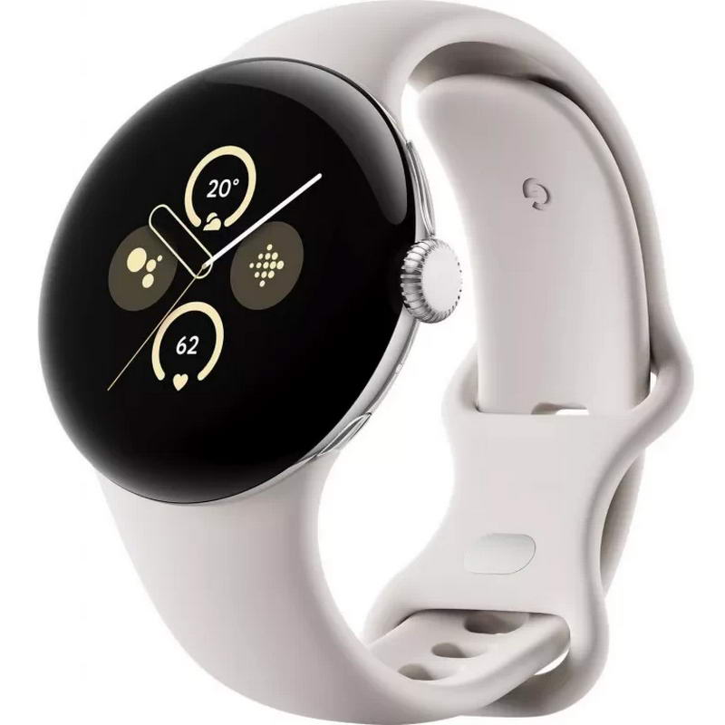 Смарт-часы Google Pixel Watch 2 LTE Polished Silver Aluminum Case / Porcelain Active Band