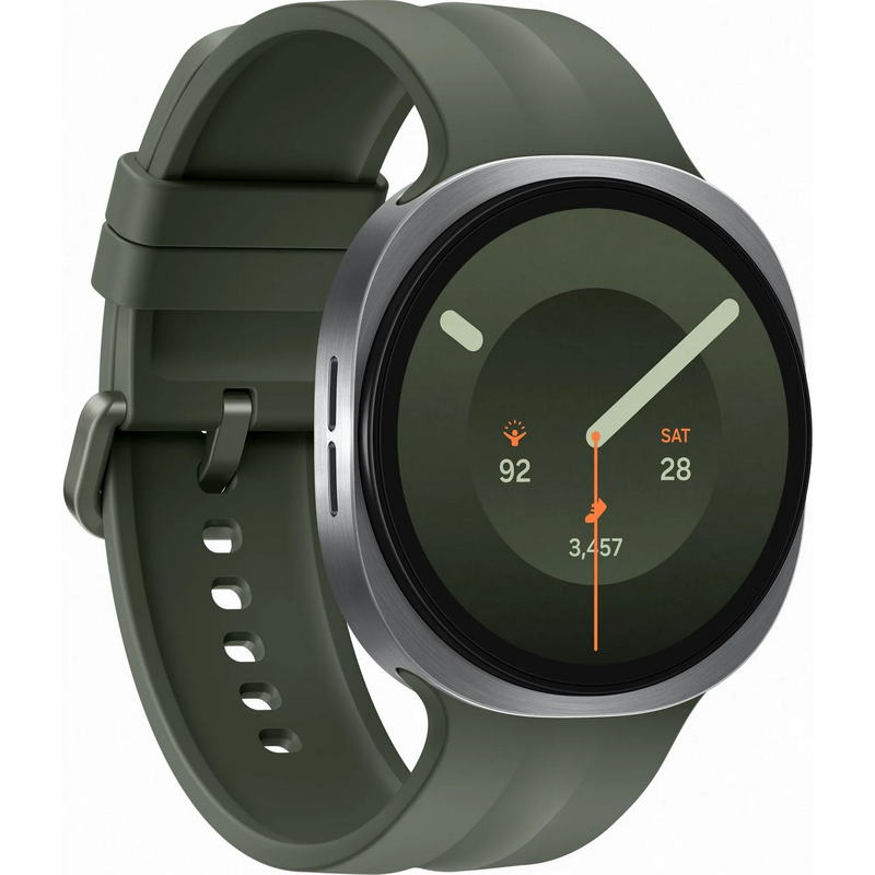 Смарт-часы Samsung Galaxy Watch9 44mm Silver Sport Band Olive (SM-L350NZSA)