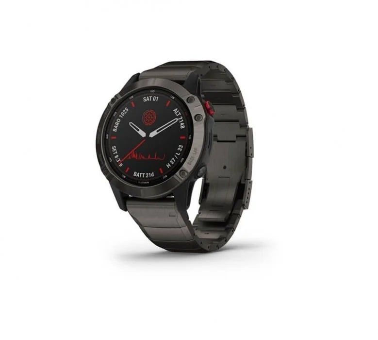 Смарт-годинник Garmin Fenix 6 Pro Solar Titanium Carbon Gray Dlc With Titanium Dlc Band (010-02410-23/22)