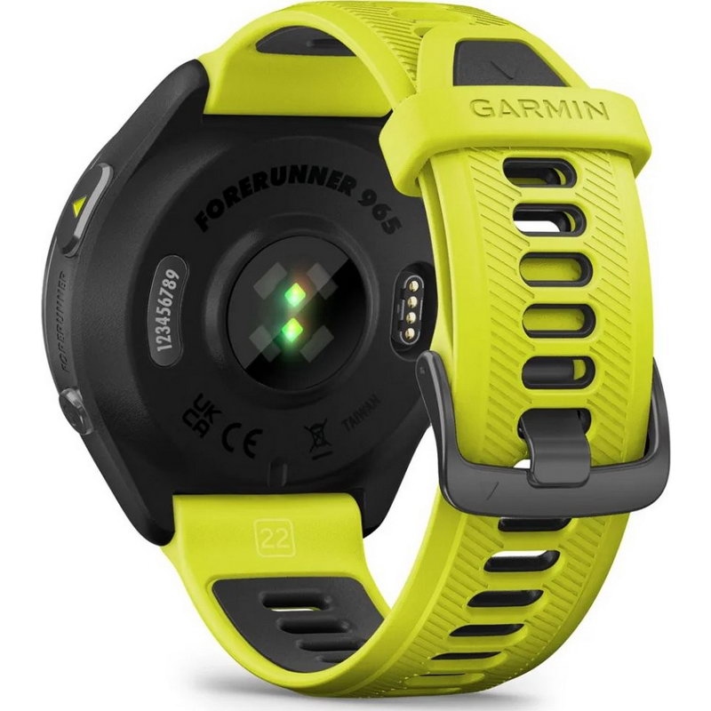 Смарт-часы Garmin Forerunner 965 Carbon Gray Titanium Bezel w. Black Case and Amp Yell/Black S. Band (010-02809-02/12) - фото 3