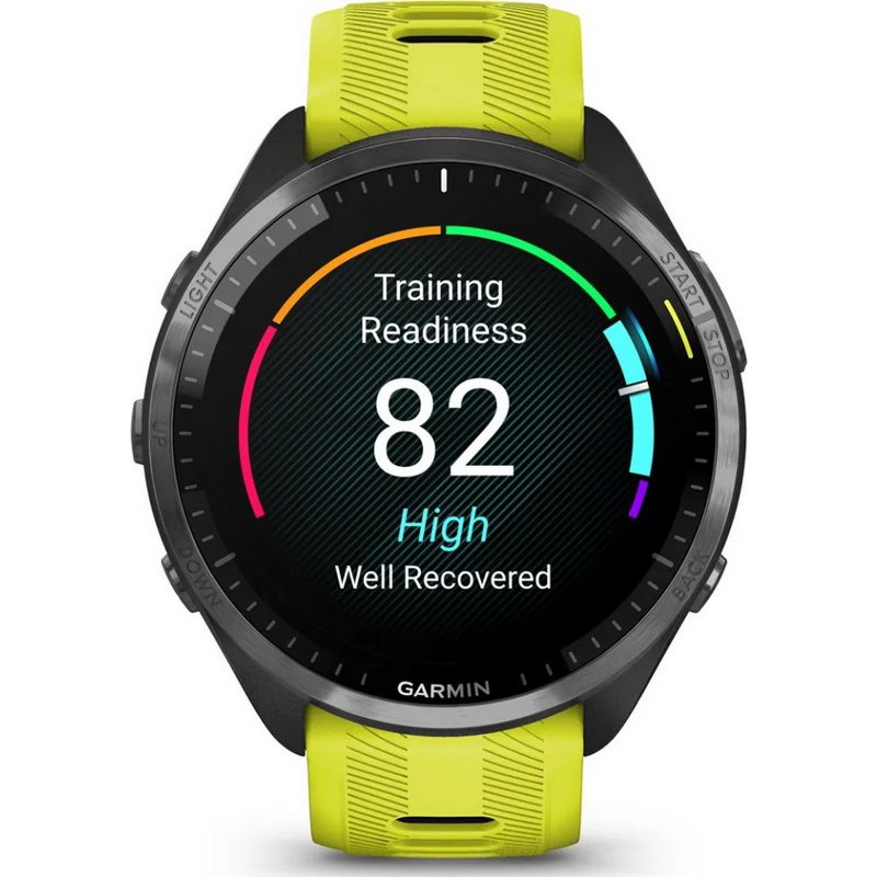 Смарт-часы Garmin Forerunner 965 Carbon Gray Titanium Bezel w. Black Case and Amp Yell/Black S. Band (010-02809-02/12) - фото 2