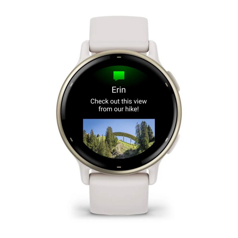 Смарт-годинник Garmin vivoactive 5, Ivory/Cream Gold, GPS (010-02862-11) (UA)