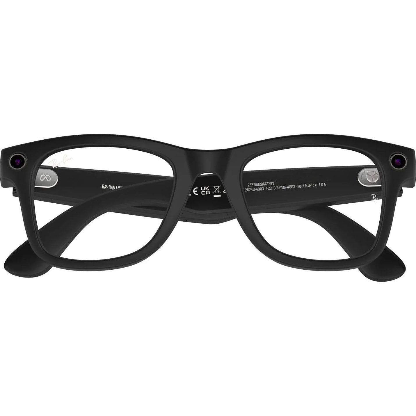 Смарт-очки Ray-Ban | Meta Wayfarer [Gen 2] Large Matte Black Frame / Clear Lenses (RW4012 601SSB 53-22) - фото 2