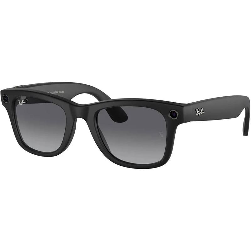Смарт-очки Ray-Ban | Meta Wayfarer [Gen 2] Large Matte Black Frame / Gradient Graphite Lenses (RW4012 601ST3 53-22)