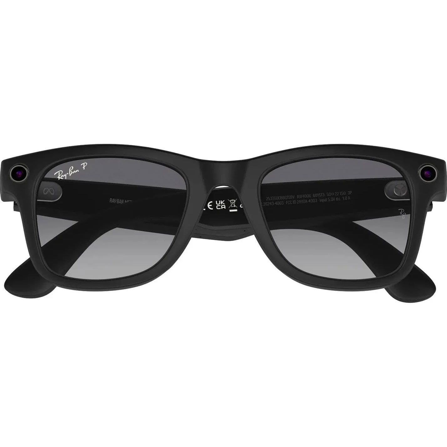 Смарт-очки Ray-Ban | Meta Wayfarer [Gen 2] Large Matte Black Frame / Gradient Graphite Lenses (RW4012 601ST3 53-22) - фото 2