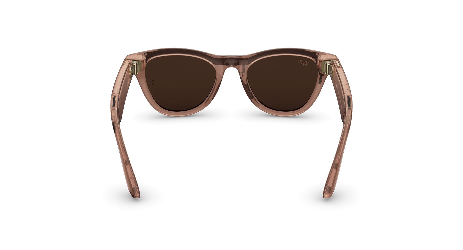 Смарт-очки Ray-Ban Meta Skyler Gen2 Standard Shiny Transp.Peach Frame/Clear to Brown Transit.Lenses (RW4014 6778M4 52-20) - фото 2