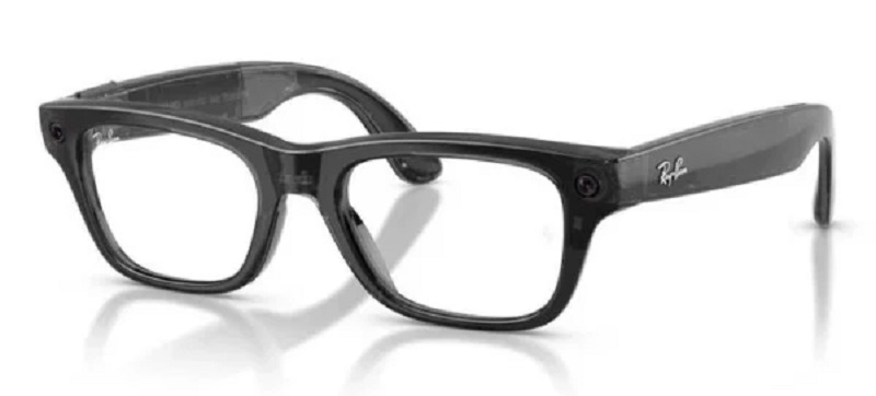 Смарт-окуляри Ray-Ban Meta Blayzer Optics Gen 2 - Transparent Black Frame with Demo Lens (RW7001 8526 54-19)