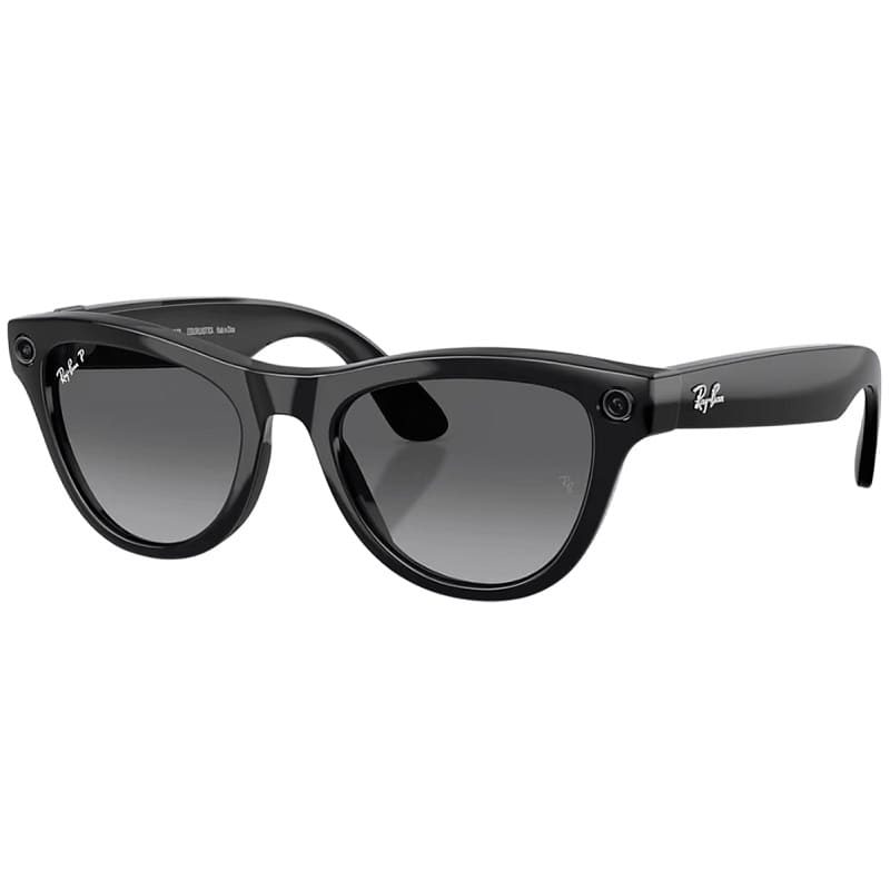 Смарт-очки Ray-Ban Meta Skyler Gen2 Standard Shiny Black Frame / Gradient Graphite Lenses (RW4014 601/T3 52-20)
