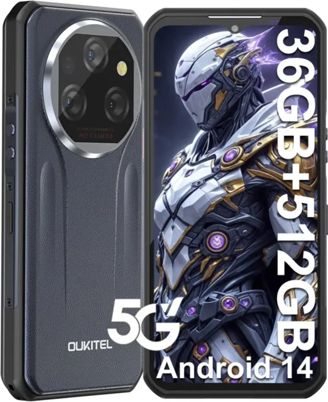 Смартфон Oukitel WP39 Pro 12/512GB Grey - фото 2 Смартфон Oukitel WP39 Pro 12/512GB Grey - фото 2