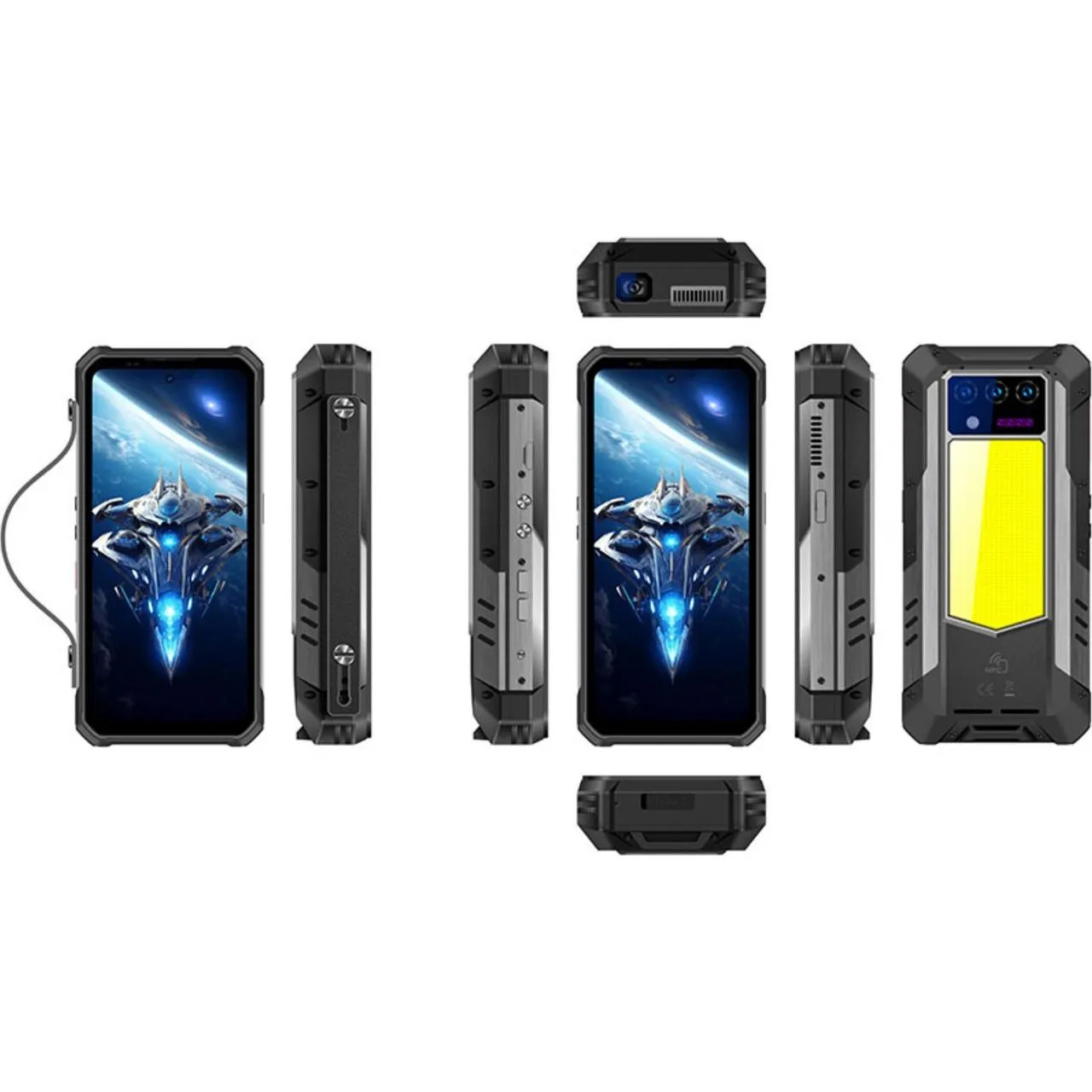 Смартфон OUKITEL WP100 TITAN 16/512Gb Black (with project) (EU) - фото 4 Смартфон OUKITEL WP100 TITAN 16/512Gb Black (with project) (EU) - фото 4