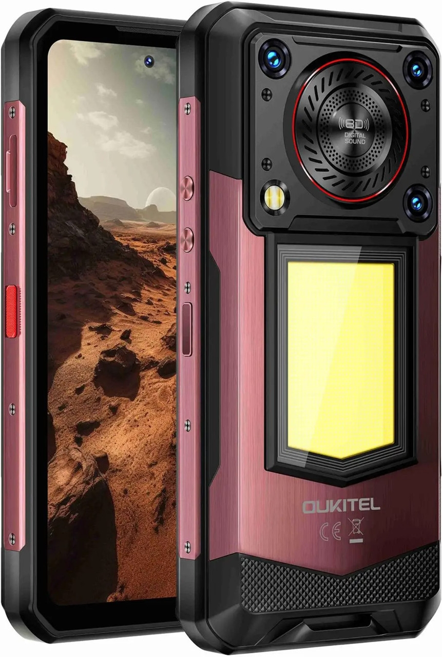 Смартфон Oukitel WP56 8/256Gb (big speaker + camping light) Red (Global Version) - фото 8 Смартфон Oukitel WP56 8/256Gb (big speaker + camping light) Red (Global Version) - фото 8