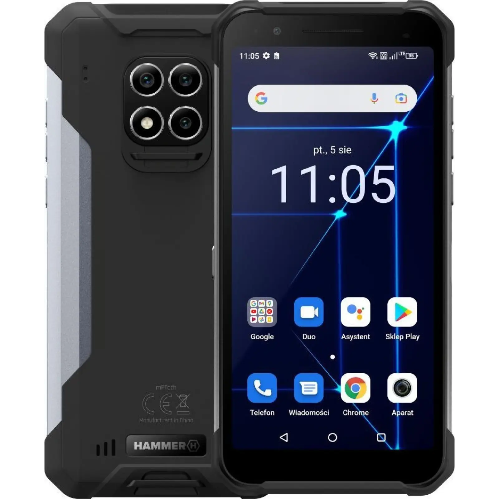 Смартфон myPhone Hammer Construction 6/128GB Silver (5902983620365) (UA)