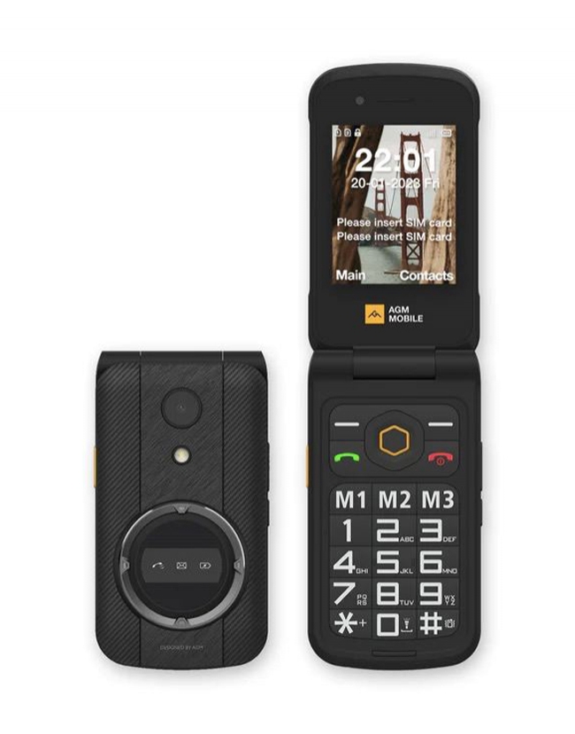 AGM M8 Flip russian keyboard
