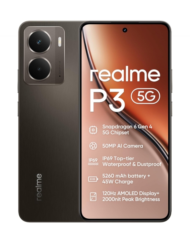 Смартфон realme P3 8/256GB Comet Grey NFC (Global Version)
