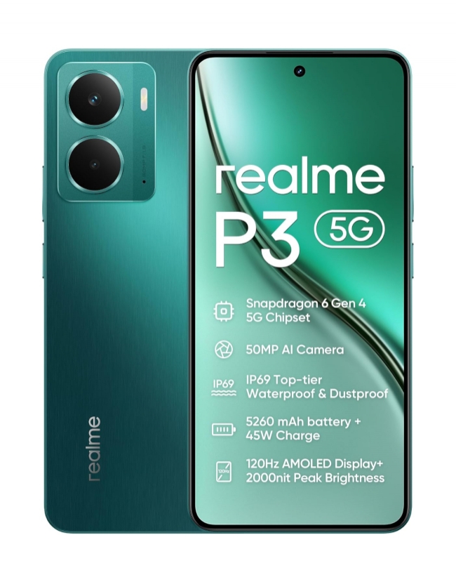 Смартфон Realme P3 8/256GB Green (EU)