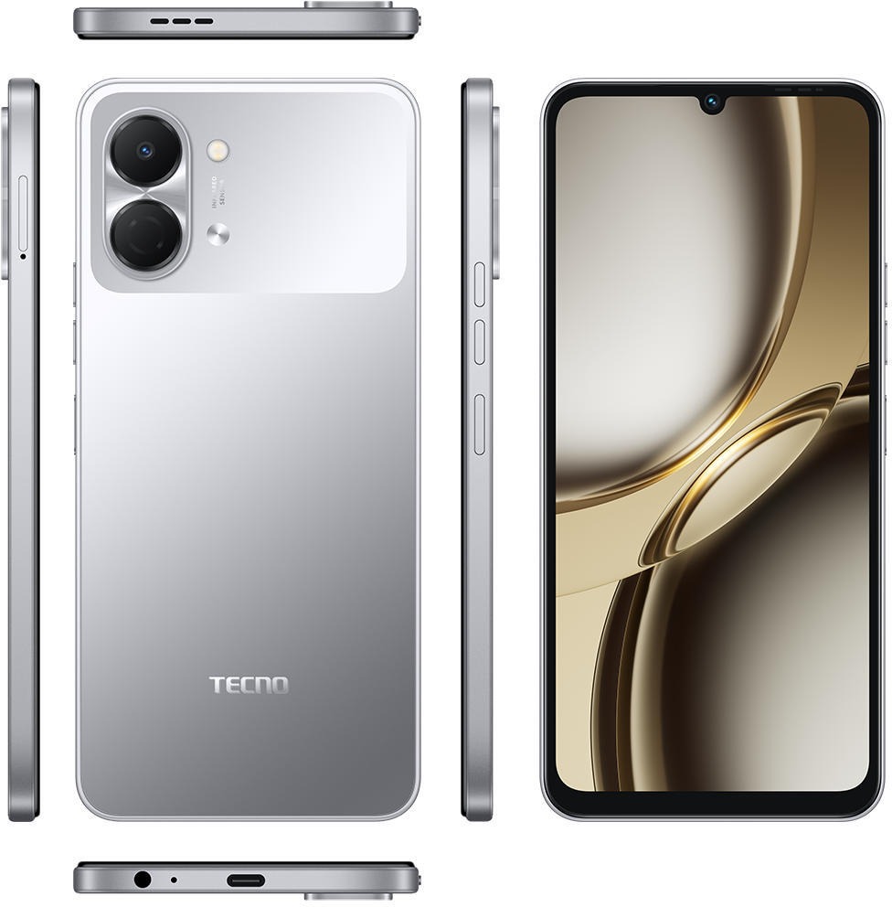Смартфон Tecno Spark Go 3 (KN3) 4/128GB Titanium Grey (4894947105296) (UA) - фото 7