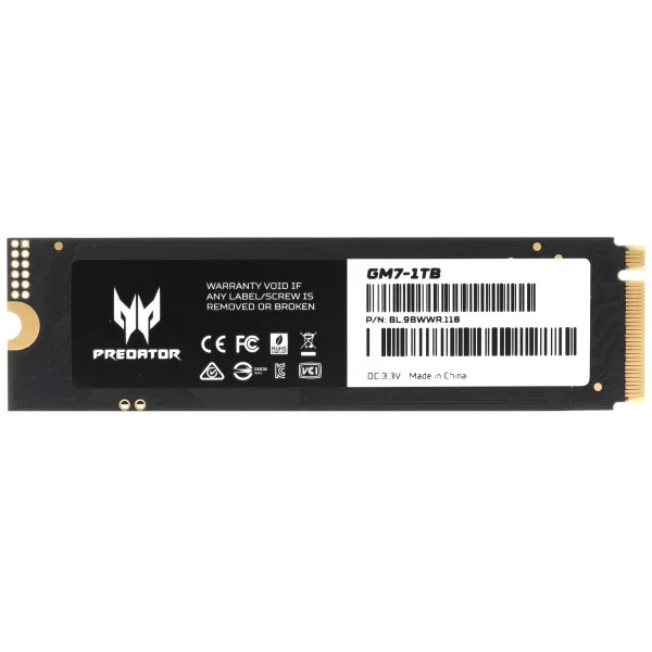 SSD накопичувач Acer Predator M.2 2280 1TB GM7 (BL.9BWWR.118)