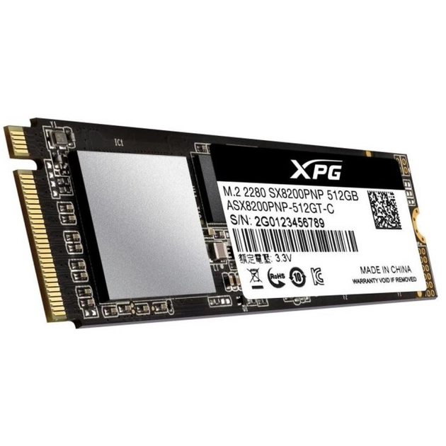 SSD накопитель ADATA M.2 2280 512GB (ASX8200PNP-512GT-C) - фото 1 SSD накопитель ADATA M.2 2280 512GB (ASX8200PNP-512GT-C) - фото 1