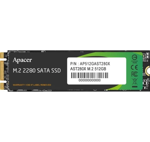 SSD накопичувач Apacer M.2 2280 512GB (AP512GAST280X)