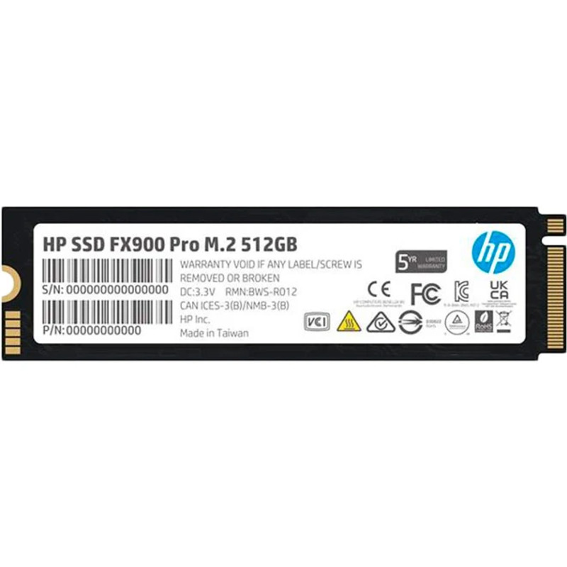 SSD 512GB M.2 HP FX900 Pro PCIe 4.0 x4 NVMe 1.4 2280 TLC 3D V-NAND