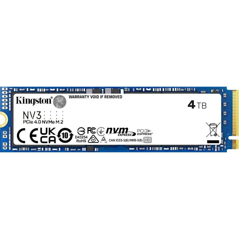 SSD накопичувач Kingston M.2 2280 4TB (SNV3S/4000G)