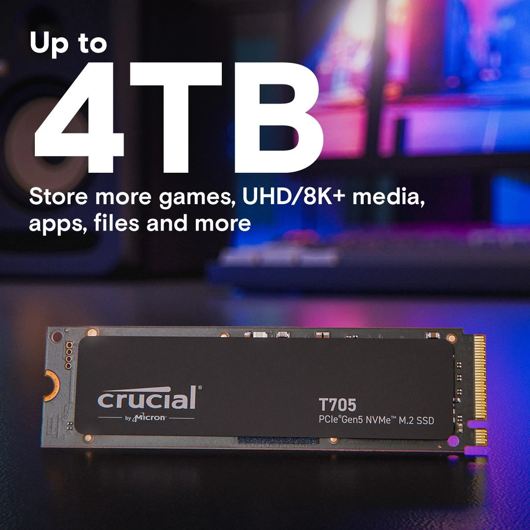 SSD накопичувач Micron M.2 2280 4TB T705 (CT4000T705SSD3) - фото 1