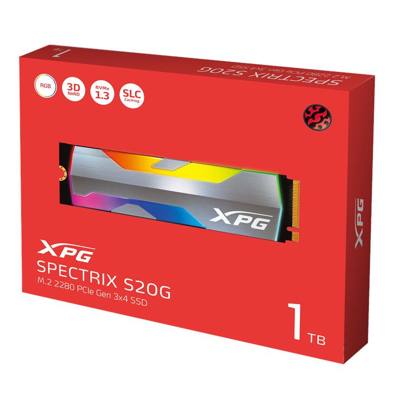 Накопитель SSD ADATA M.2 1TB PCIe 3.0 SPECTRIX RGB