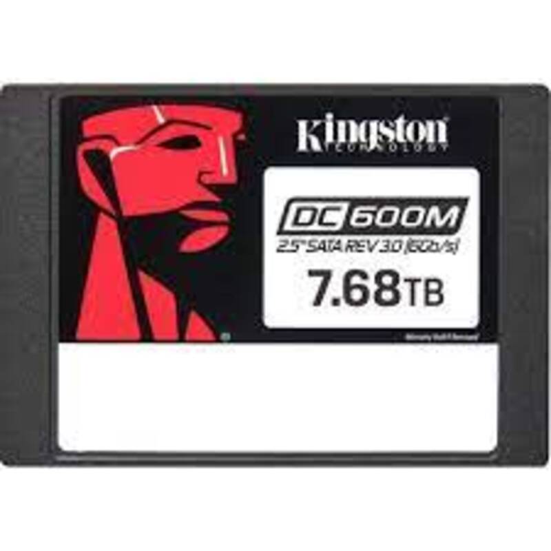 Накопичувач SSD Kingston 2.5" 7.68TB SATA DC600M (SEDC600M/7680G)