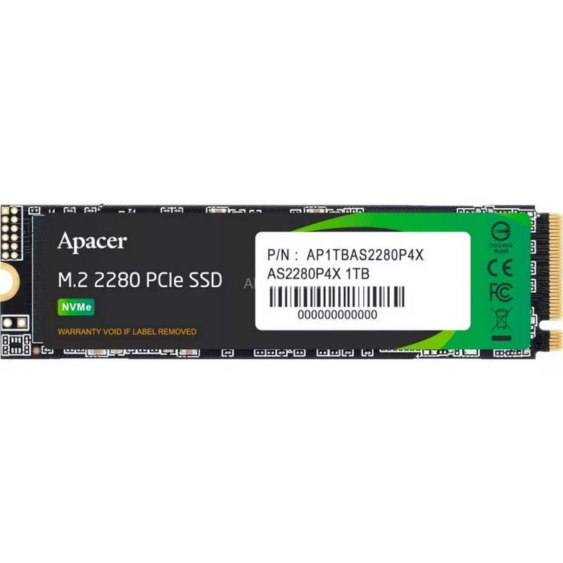 Накопичувач SSD M.2 2280 1TB Apacer (AP1TBAS2280P4X-1)