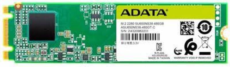 Накопичувач SSD M.2 2280 480GB ADATA (ASU650NS38-480GT-C)