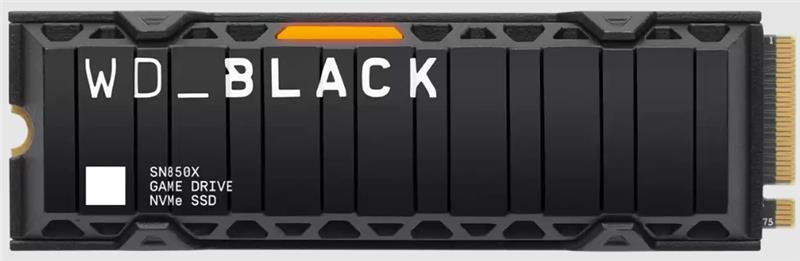 Накопичувач SSD WD M.2 1TB PCIe 4.0 Black SN850X + радіатор (WDS100T2XHE)