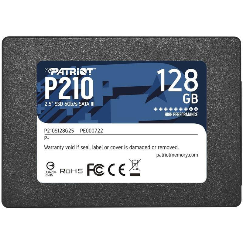 SSD накопичувач Patriot P210 128GB 2.5" SATAIII TLC (P210S128G25)
