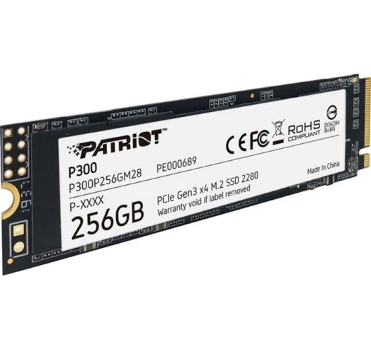 SSD накопитель Patriot M.2 2280 256GB P300 P300P256GM28 - фото 1