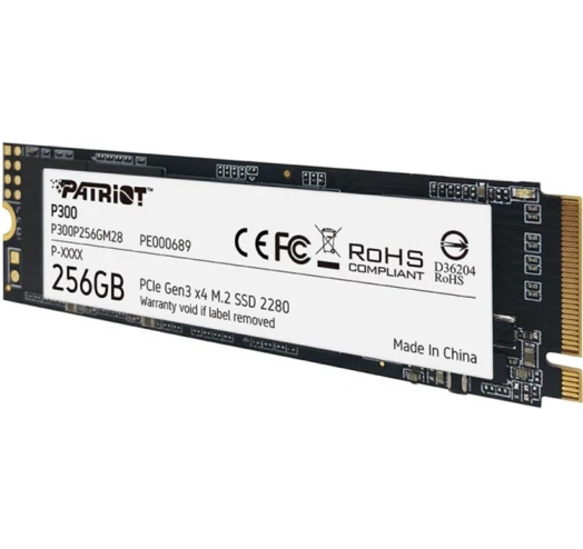 SSD накопитель Patriot M.2 2280 256GB P300 P300P256GM28 - фото 2