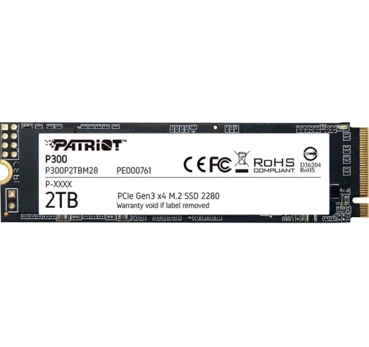 SSD накопитель Patriot M.2 2280 2TB P300 P300P2TBM28